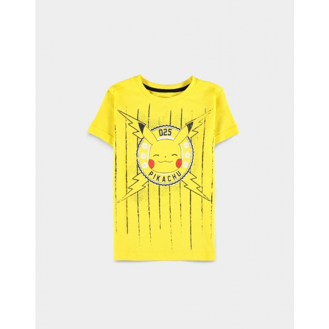 POKEMON Funny Pikachu - pojkar kortärmad T-shirt - 110/116
