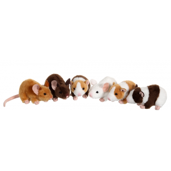 GIPSY TOYS Gosedjur mus/hamster, 10 cm
