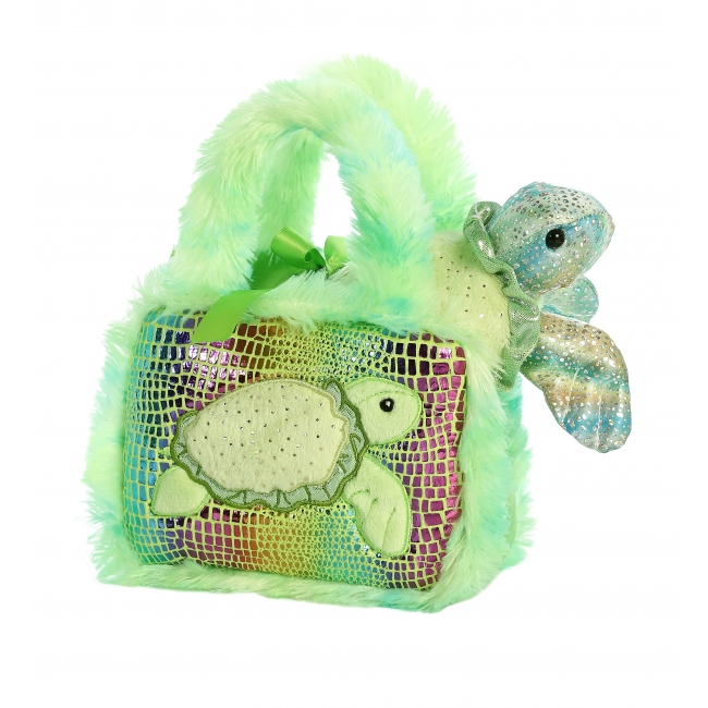 AURORA Fancy Pals gosedjur sköldpadda i en väska, 20 cm