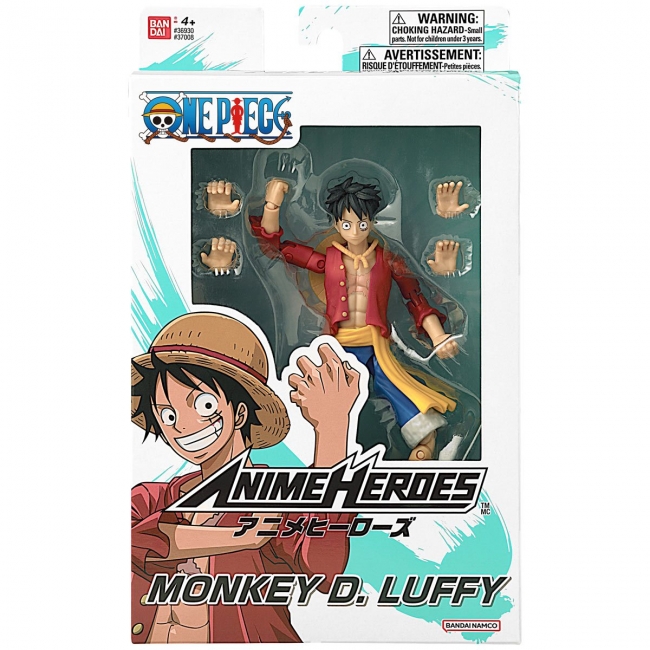 ANIME HEROES One Piece-figur med tillbehör, 16 cm Monkey D. Luffy