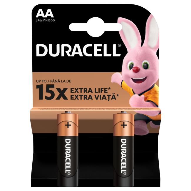 Duracell Batterier AA / MN1500, 2 st