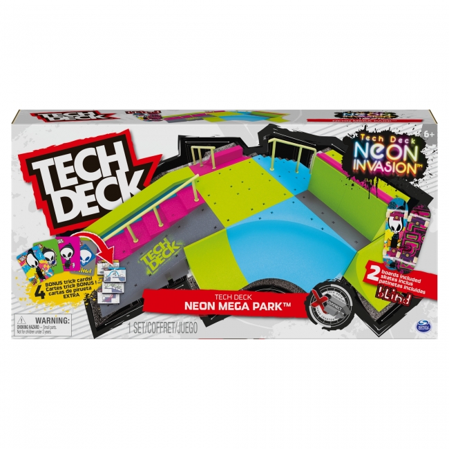TECH DECK Fingerskateboard X-Connect Neon Mega Ramp