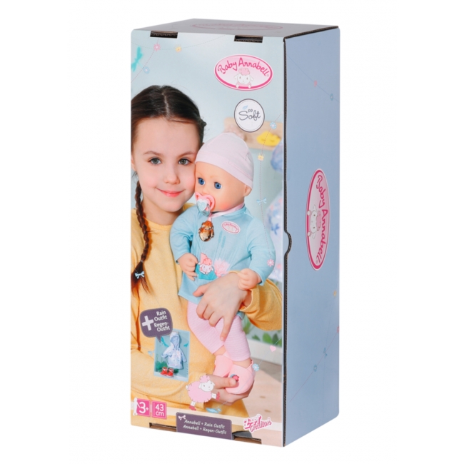 BABY ANNABELL Outfit Docka i Regnet 43 cm