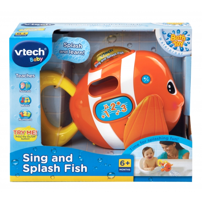 VTECH Badleksak Sing and Splash Fish (på engelska)
