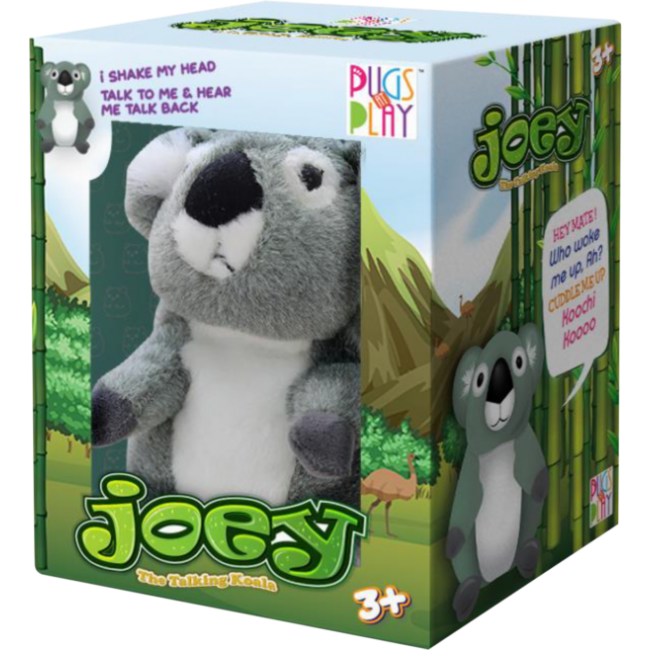 PUGS AT PLAY Interaktiv leksak talande koala Joey