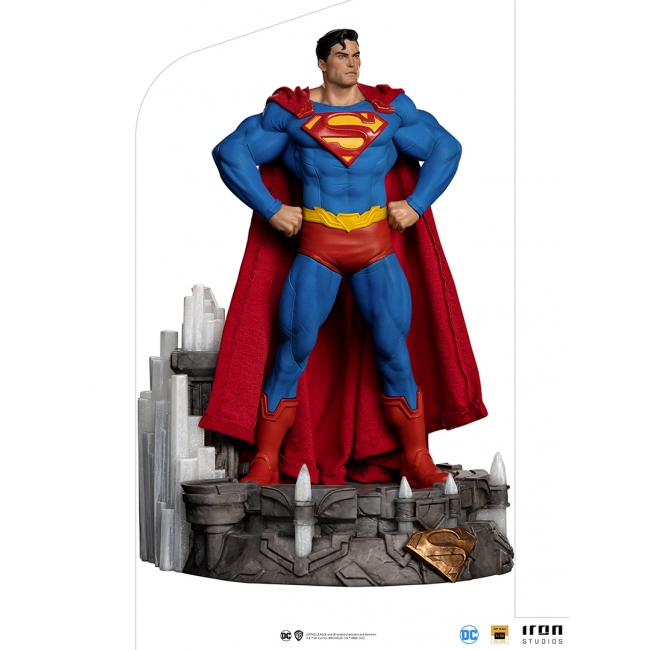 IRON STUDIOS Figur Superman Unleashed (Deluxe), konst skala 1/10