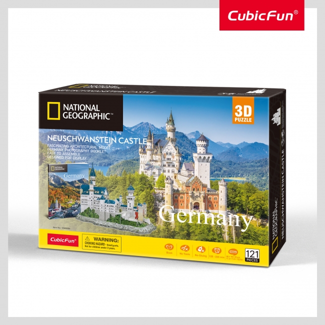 CUBICFUN 3D-pussel NatGeo Neuschwanstein castle