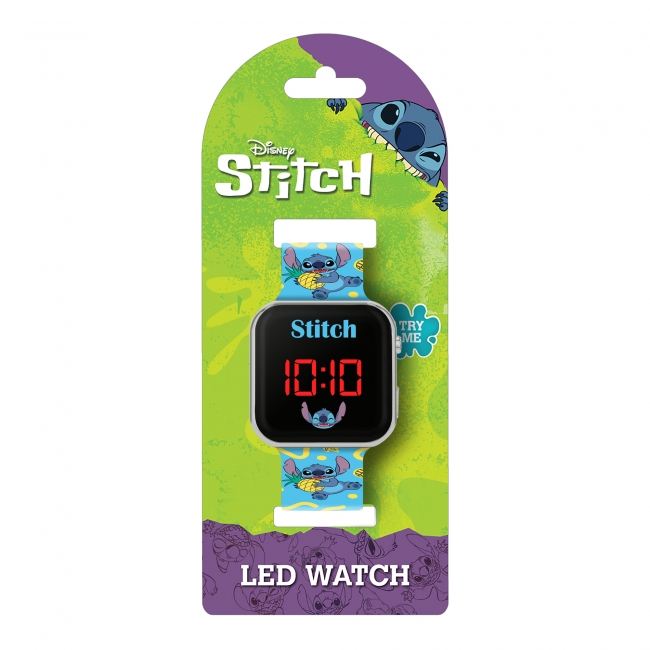 DISNEY Lilo & Stitch silikonarmband Led-klocka