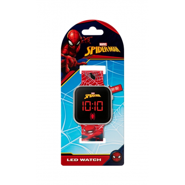 SPIDER-MAN digital klocka röd