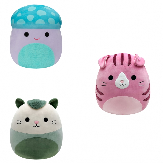 Squishmallows Kellytoy Baptise The Macaw pluche dier, 12,7 cm, officieel gelicentieerd product, mini-vogel van zacht en sponsachtig pluche om te verzamelen, voeg toe aan je team, cadeau voor kinderen