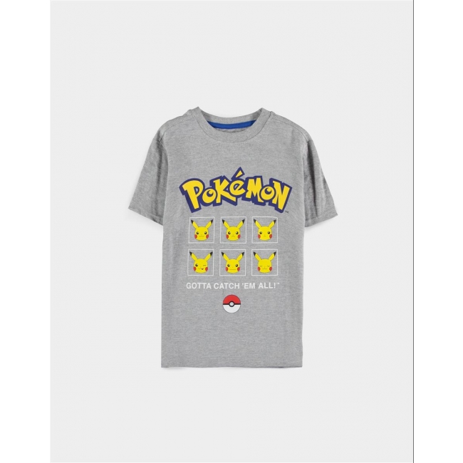 POKEMON Pikachu pojkar kortärmad T-shirt 122/128