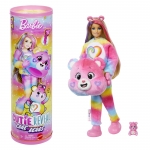 Barbie Cutie Reveal Care Bears Serie 2 – Muñeca Togetherness Bear Con 10 Sorpresas, Cambio De Color Y Osito Miniatura (JFV60)