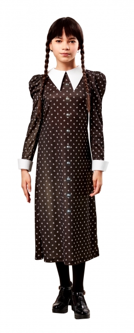 white christmas dresses The Addams Family Wednesday Addams (Classic Dress) Figure - NECA main image 0