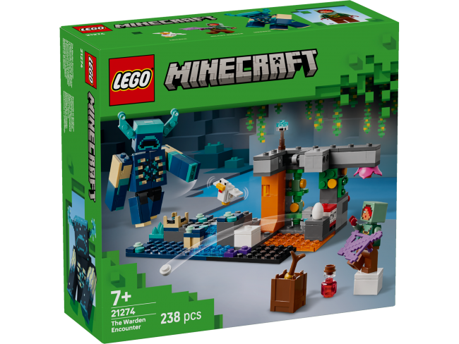 LEGO Minecraft Mötet med väktaren 21274 | XS Leksaker | XS Leksaker