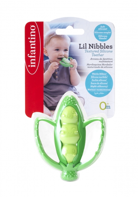 INFANTINO Lil nibbles silicone teether XS Leksaker XS Leksaker