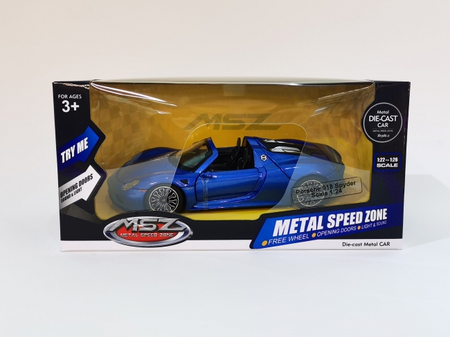 MSZ Die-cast model Porsche 918 Spyder, scale 1 | XS Leksaker