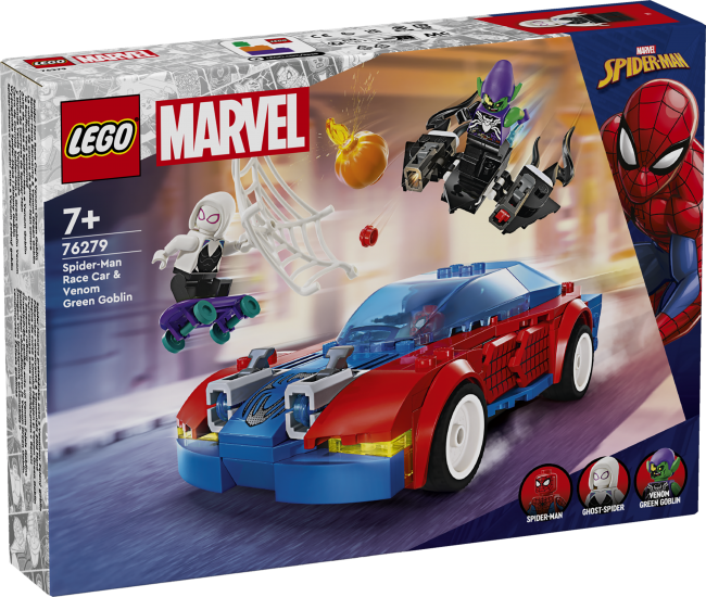 LEGO Super Heroes Spider-Man Race Car Venom Green Goblin 76 XS - Main Image