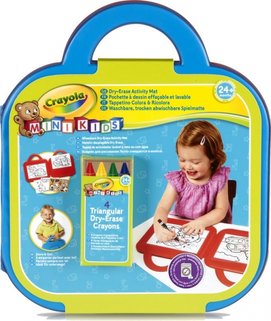 CRAYOLA MINIKIDS Dry erase mat XS Leksaker XS Leksaker