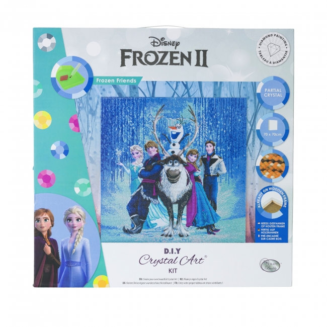 Frozen Remon Kit FROZEN Crystal Art Kit Frozen Vänner 70 x 70 | XS Leksaker