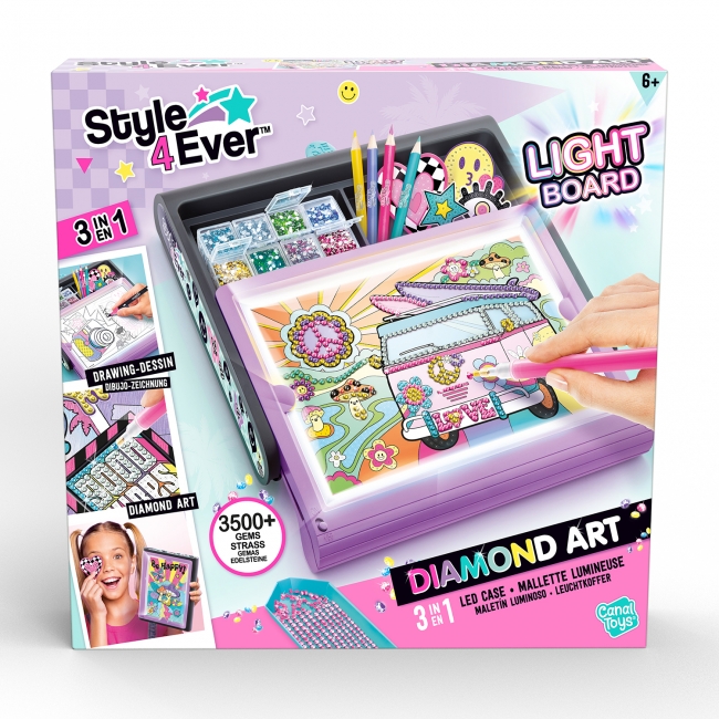 4everled STYLE 4EVER 3 in 1 Led Case Diamond Art | XS Leksaker | XS Leksaker